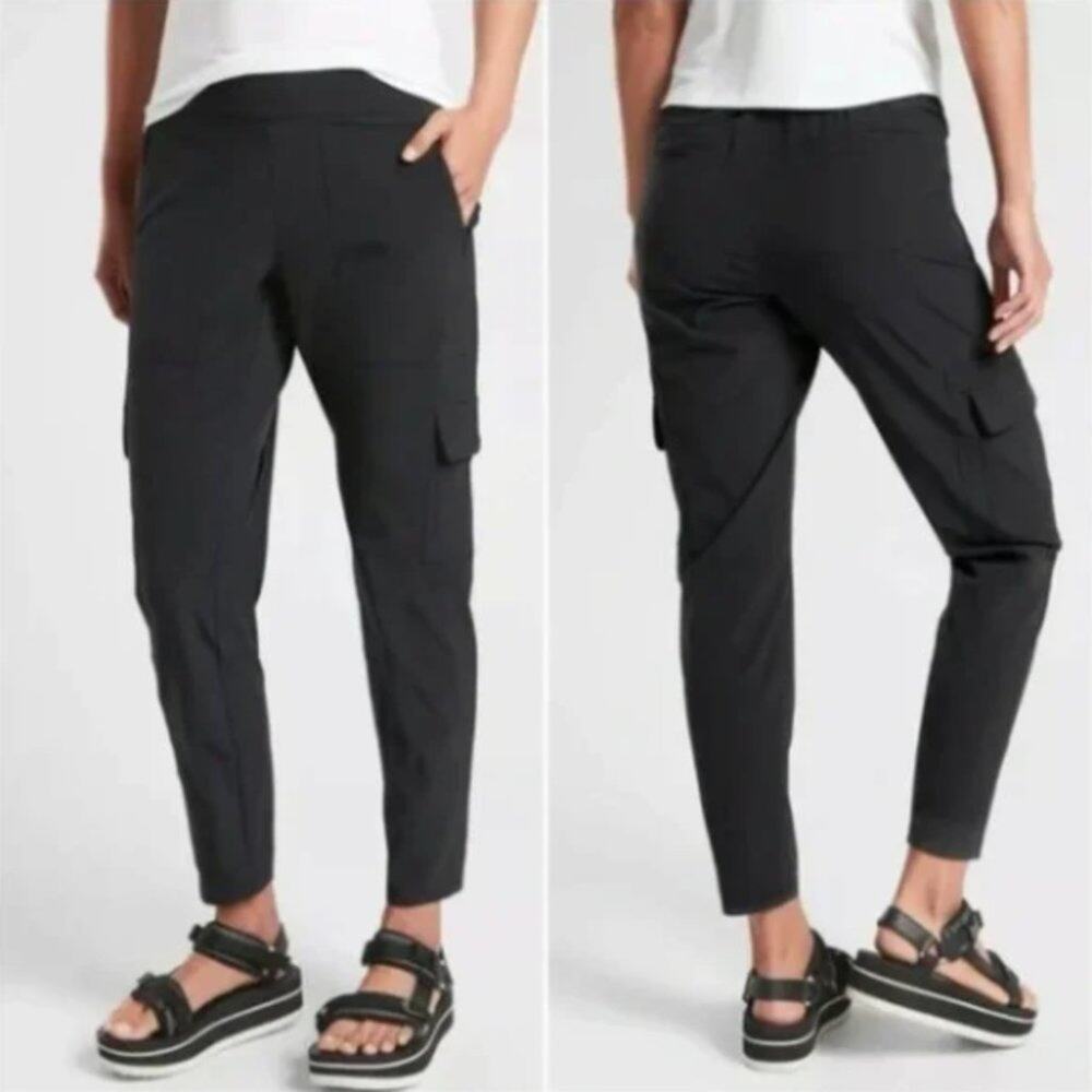 Athleta Chelsea Cargo Lined Pant Black 4